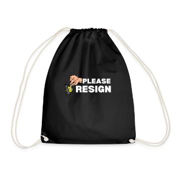 Échecs Veuillez démissionner - Sac de sport léger - noir - Devant