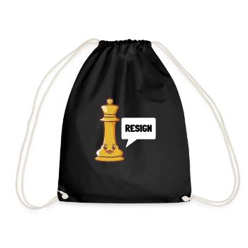 Échecs S’il vous plaît démissionnez - Sac de sport léger - noir - Devant