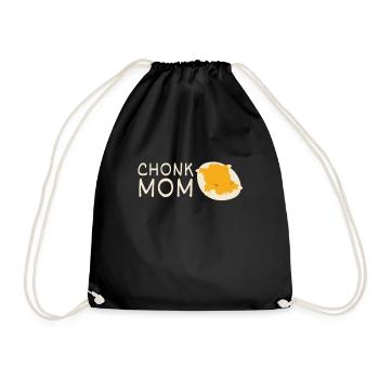 Chonk Cat Obésité - Sac de sport léger - noir - Devant