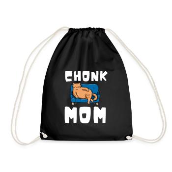 Chonk Cat Obésité - Sac de sport léger - noir - Devant