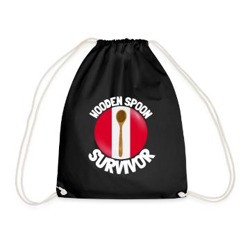 J’ai survécu à la cuillère de bois - Parenting - Sac de sport léger - noir - Devant