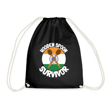 J’ai survécu à la cuillère de bois - Parenting - Sac de sport léger - noir - Devant