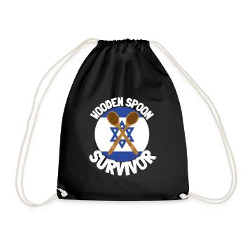 J’ai survécu à la cuillère de bois - Parenting - Sac de sport léger - noir - Devant