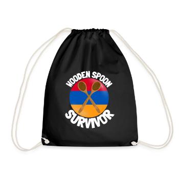 J’ai survécu à la cuillère de bois - Parenting - Sac de sport léger - noir - Devant