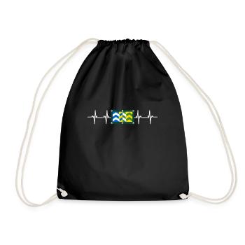 United Kingdom Cumbria Flag - Drawstring Bag - black - Front