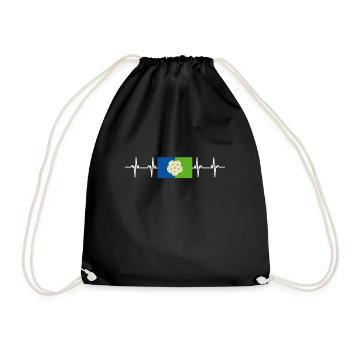 United Kingdom East Riding of Yorkshire Flag - Drawstring Bag - black - Front