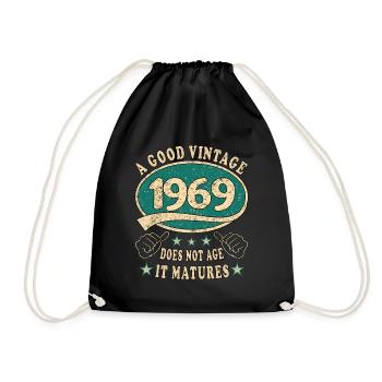 54ème anniversaire 1969 '54 Bon millésime - Sac de sport léger - noir - Devant
