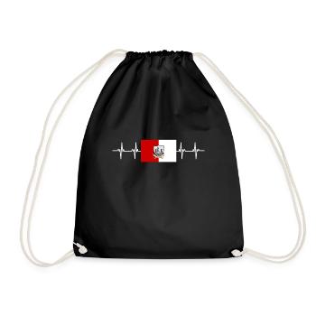 Irlande irlandaise Drapeau de liège - Sac de sport léger - noir - Devant