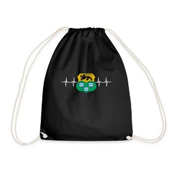 Irlande irlandaise Leitrim Flag - Sac de sport léger - noir - Devant