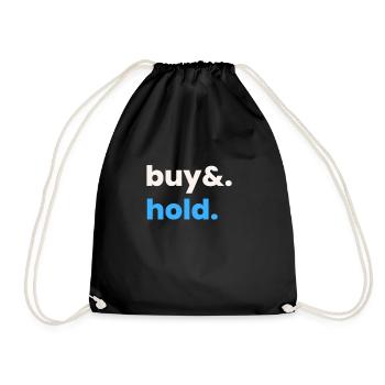 Investment Strategy Buy And Hold - Turnbeutel - Schwarz - Vorne