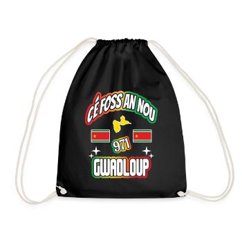gift Cé Foss An Nou 971 Gwadloup Guadeloupe - Drawstring Bag - black - Front