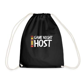 Game Night Host Question Game Night - Drawstring Bag - black - Front