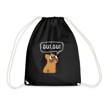 Oui Oui Merci - Turnbeutel - Schwarz - Vorne