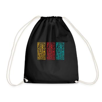 Assyrian Mythology Sumerian Mesopotamia - Drawstring Bag - black - Front