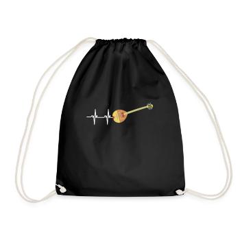 Bouzouki Irlandais Instrument Grec - Sac de sport léger - noir - Devant