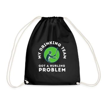 Irish Dublin Hurling - Drawstring Bag - black - Front