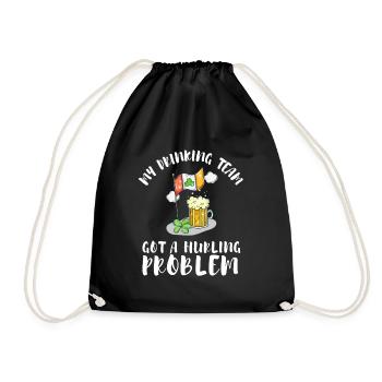 Irish Dublin Hurling - Drawstring Bag - black - Front
