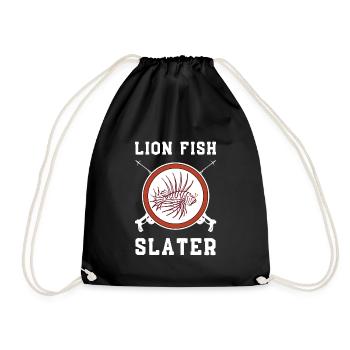 Lionfish Save The Reef Eat Lionfish Spearfishing - Turnbeutel - Schwarz - Vorne