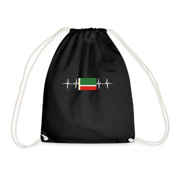 Drapeau russe - Tchétchénie - Sac de sport léger - noir - Devant