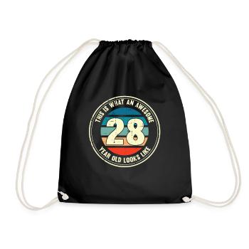 28ème anniversaire pour que vous voyiez avec 28 cadeaux rétro - Sac de sport léger - noir - Devant