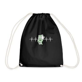 Argentina Flag Santa Cruz - Drawstring Bag - black - Front