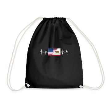 California This Place - Drawstring Bag - black - Front