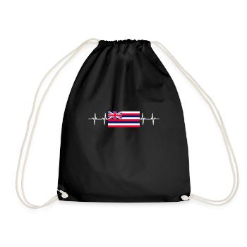 Waikiki Honolulu Island - Drawstring Bag - black - Front