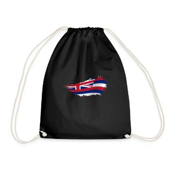 Waikiki Honolulu Island - Drawstring Bag - black - Front