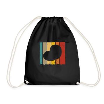 Potato Retro Mashed Potato Farmer Gift - Drawstring Bag - black - Front