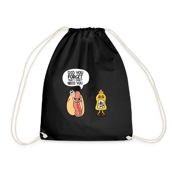 Citation sarcastique - Avez-vous oublié que je n’ai pas besoin - Sac de sport léger - noir - Devant