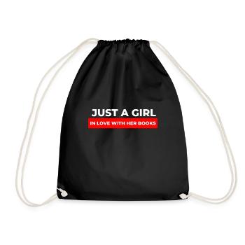 Reading For Girls - Juste une fille amoureuse d’elle - Sac de sport léger - noir - Devant