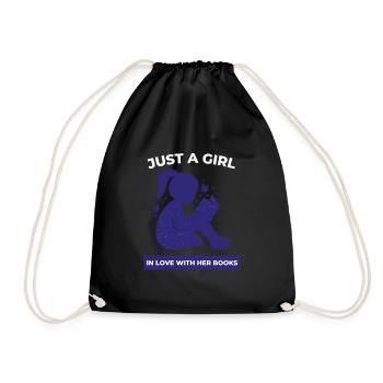 Reading For Girls - Juste une fille amoureuse d’elle - Sac de sport léger - noir - Devant