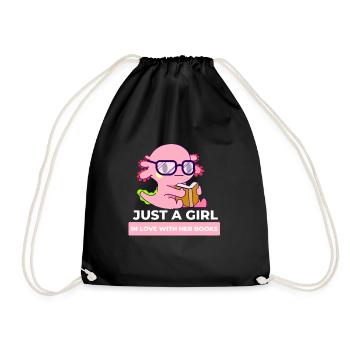 Reading For Girls - Juste une fille amoureuse d’elle - Sac de sport léger - noir - Devant