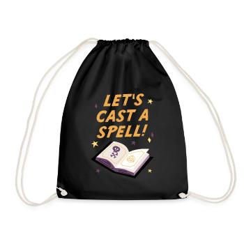 Jetons un sort, Halloween - Sac de sport léger - noir - Devant