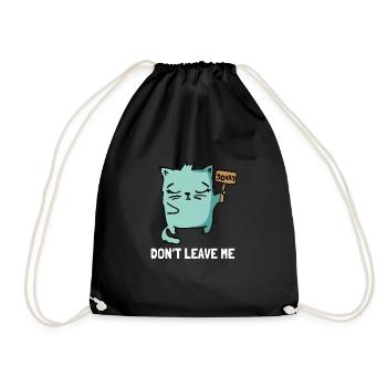 Excuses de couple - Je suis désolé de ne pas me quitter - Sac de sport léger - noir - Devant
