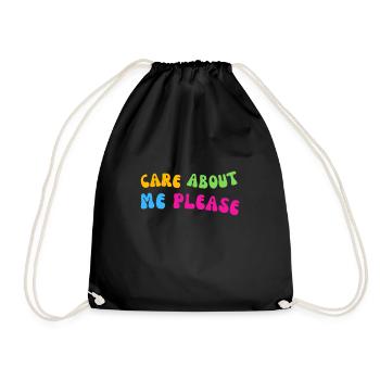 Occupez-vous de moi s’il vous plaît - Sac de sport léger - noir - Devant