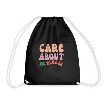 Occupez-vous de moi s’il vous plaît - Sac de sport léger - noir - Devant