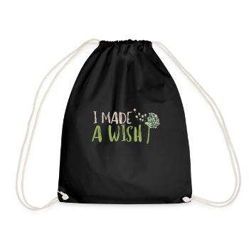 J’ai fait un vœu maman et moi - Sac de sport léger - noir - Devant