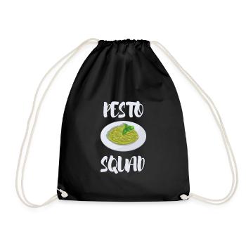 Italian Cuisine - Basil Pesto Is The Besto - Turnbeutel - Schwarz - Vorne