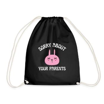 Famille sarcastique - Désolé pour tes parents - Sac de sport léger - noir - Devant