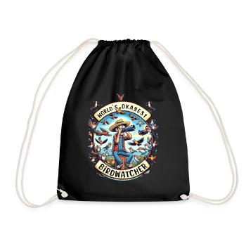 Le meilleur ornithologue du monde Okay Birdwatcher - Sac de sport léger - noir - Devant