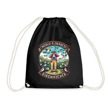 Le meilleur ornithologue du monde Okay Birdwatcher - Sac de sport léger - noir - Devant
