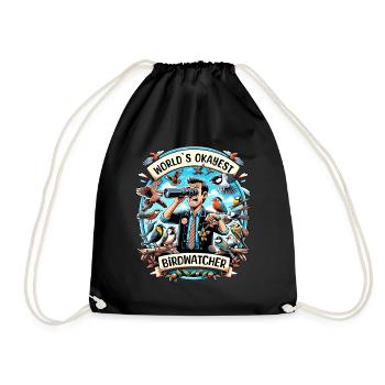 Le meilleur ornithologue du monde Okay Birdwatcher - Sac de sport léger - noir - Devant