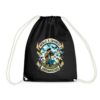 Le meilleur ornithologue du monde Okay Birdwatcher - Sac de sport léger - noir - Devant