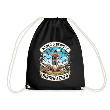 Le meilleur ornithologue du monde Okay Birdwatcher - Sac de sport léger - noir - Devant