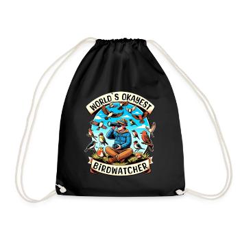 Le meilleur ornithologue du monde Okay Birdwatcher - Sac de sport léger - noir - Devant