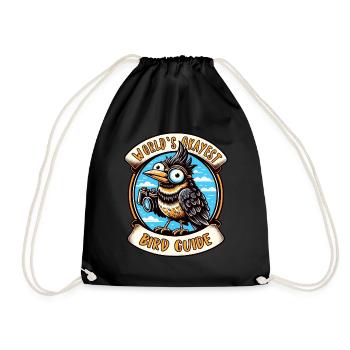 World's Best Okay Bird Guide Bird Watching - Drawstring Bag - black - Front