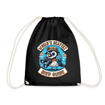 World's Best Okay Bird Guide Bird Watching - Drawstring Bag - black - Front