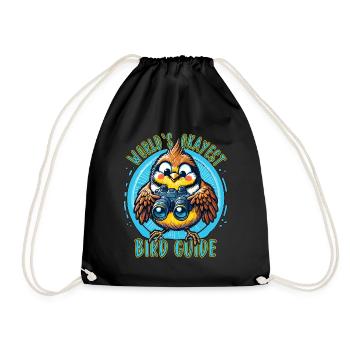 World's Best Okay Bird Guide Bird Watching - Drawstring Bag - black - Front