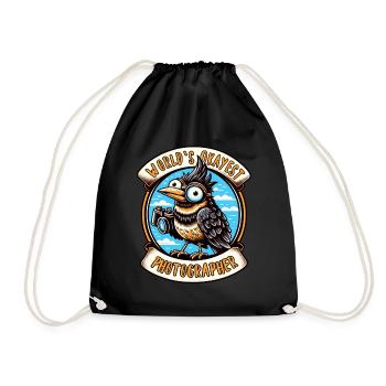 World's Best Okay Photographer Bird Watching - Drawstring Bag - black - Front